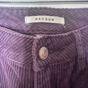 PacSun Deep Purple Corduroy Trousers
